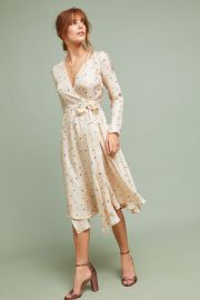 Maria Silk Wrap Dress by Anthropologie at Anthropologie